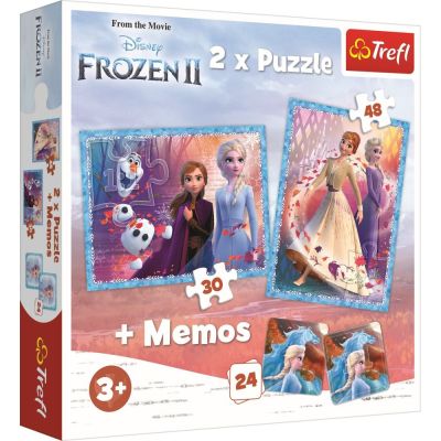 PUZZLE TREFL 2IN1 MEMO FROZEN2 TINUTUL MISTERIOS VIV90814