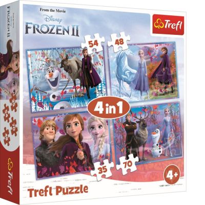 PUZZLE TREFL 4IN1 FROZEN2 CALATORIE CATRE NECUNOSCUT VIV34323