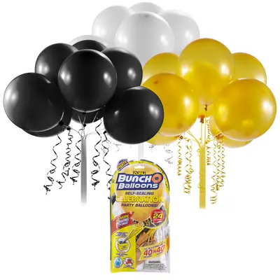 BUNCH O BALLOONS PARTY BALLOONS SET REFILL NEGRU/AURIU/ALB - BKF56179DUQ1