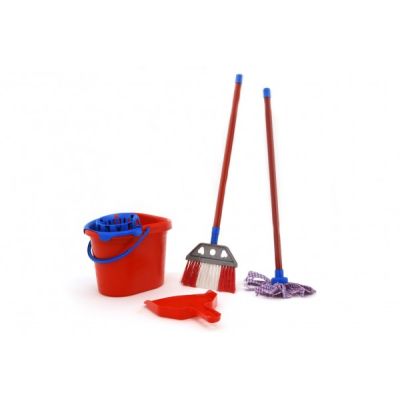 Set de curatenie pentru casa Globo cu mop matura galeata si foras pentru copii - SOLGL40371