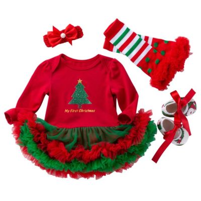 Rochita body cu maneci scurte si fustita tutu - Bradulet MBlsm06-1-cr5