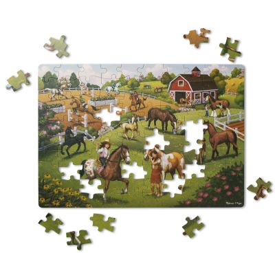 Primul meu puzzle eco din carton Calutii - Melissa & Doug - OKEMD31386