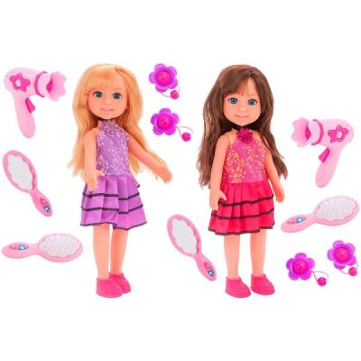Papusa Globo Bimbo 31 cm cu feon perie oglinda si accesorii   - SOLGL39071