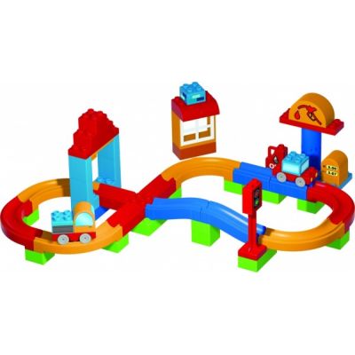 Pista de curse Unico cu 2 masinute incluse 60 piese - SOLUN8633