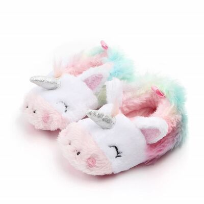 Botosei din blanita multicolori - Unicorn - LId2248-1-bo1.9-12 luni (Marimea 20 incaltaminte)
