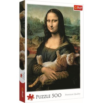 PUZZLE TREFL 500 MONALISA CU PISICA VIV37294