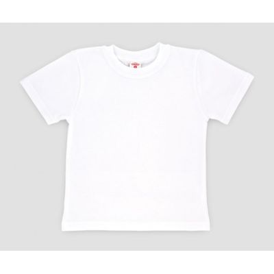 Tricou alb din bumbac pentru copii MK2009