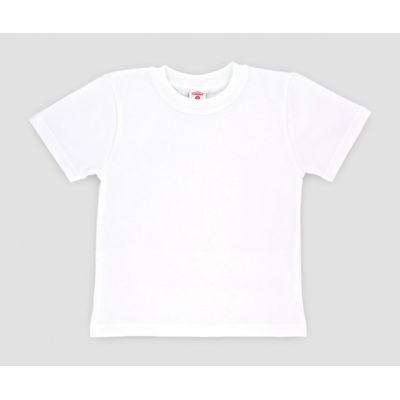 Tricou alb din bumbac pentru copii MK2009.8 ani