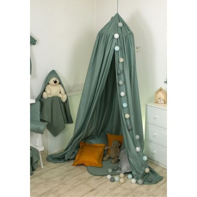 Baldachin Suspendat Multifunctional, Bumbac, 320x250 Cm, Pure Verde Salvia Pjb80100