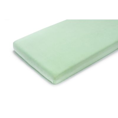 Cearsaf Din Bumbac Jersey Cu Elastic Pe Contur 120x60x15 Cm, Verde Pjbpjb_20_1