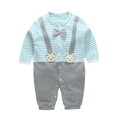 Salopeta bebe cu papion LIkw22-2-DE