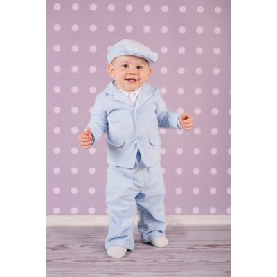 Costum elegant din raiat Blue Sky Art-suit 01 Blue