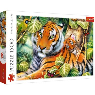 PUZZLE TREFL 1500 TIGRI BENGALEZI IN PADUREA TROPICALA VIV26159