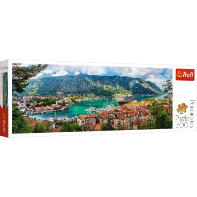 PUZZLE TREFL 500 PANORAMA ORASUL KOTOR MUNTENEGRU VIV29506