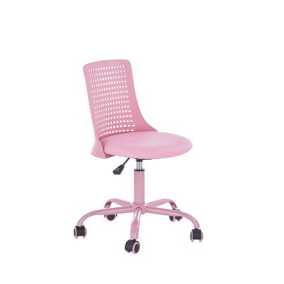 Scaun birou copii din polipropilena hm pure, piele ecologica, baza vopsita, inaltime reglabila, rotire 360 ˚, 80 kg, roz drm8674