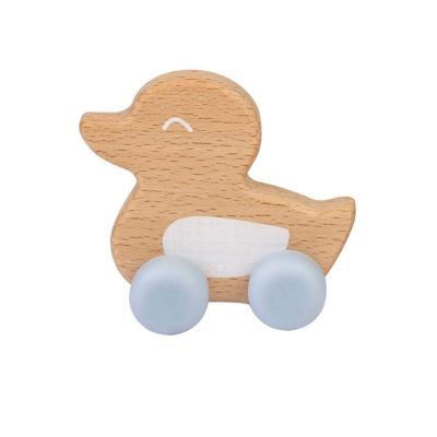 Jucarie naturala ducky teether bleu tna1710-b