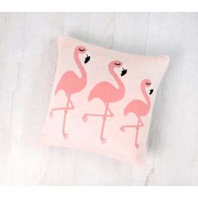 Perna decor bumbac flamingo roz tnabg044