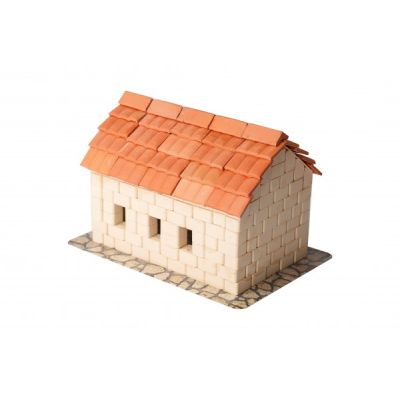 Kit constructie caramizi Wise Elk Casuta acoperis tigla 315 piese reutilizabile - SOLWS7028