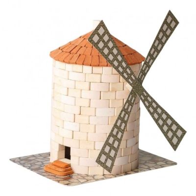 Kit constructie caramizi Wise Moara de vant 430 piese reutilizabile - SOLWS7018