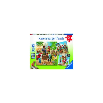 PUZZLE AVENTURILE PIRATILOR, 3x49 PIESE - ARTRVSPC08030