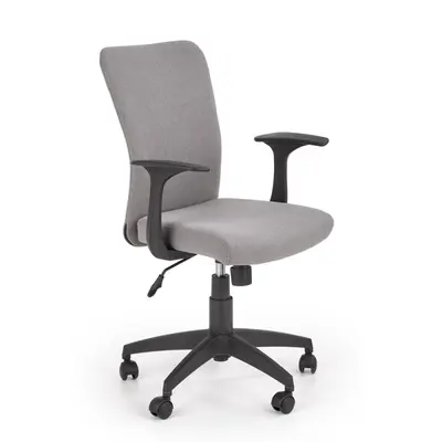 Scaun birou copii hm nody, mecanism de balans, cu brate, tapiterie stofa, rotire 360 ˚, cadru polipropilena, 100 kg, gri drm8792