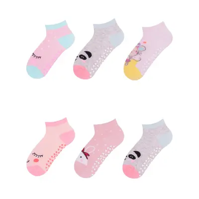 Sosete scurte pentru fetite cu talpa antiderapanta SKC-STOP-ABS-G