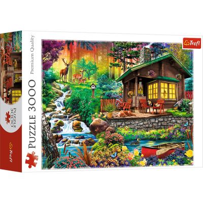 PUZZLE TREFL 3000 CABANA DIN PADURE VIV33074