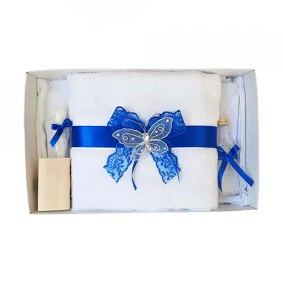 Trusou botez dantela albastra si fluturas Denikos&reg; 413 pentru Baieti - NKO1970