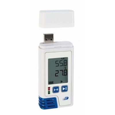 Data Logger profesional cu afisaj pentru temperatura si umiditate cu certificat de etalonare LOG210 PDF