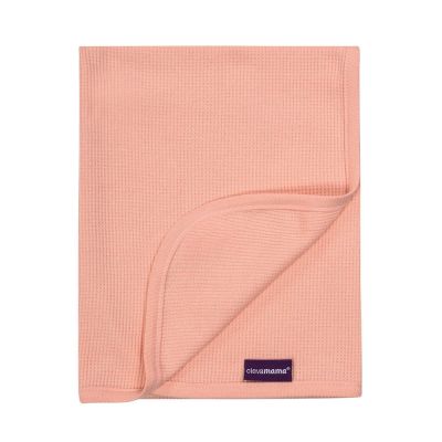 Paturica din bumbac Waffle Weave 120 x 140 cm- Coral Clevamama 3463 SUPclvm_3463