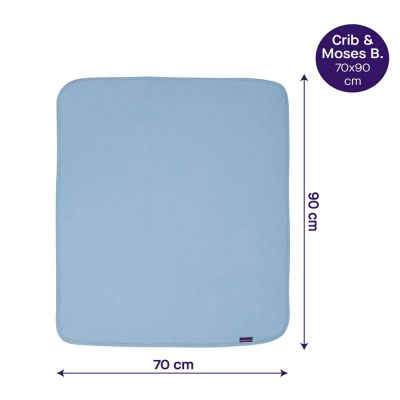 Paturica din bumbac Waffle Weave 70 x 90 cm- Blue Clevamama 3461 SUPclvm_3461