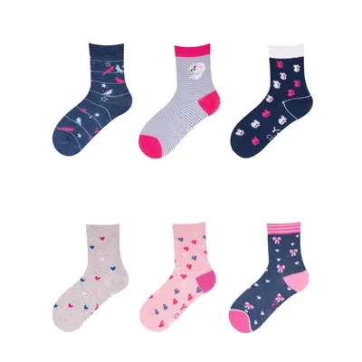 Sosete pentru fetite colorate - Diverse modele SK-06