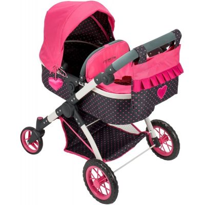 Carucior pentru papusi Saica Rock Star pliabil cu landou si gentuta accesorii  - SOLSA9935