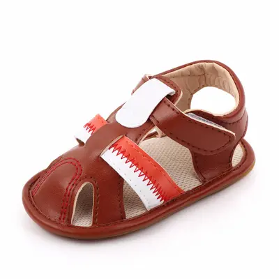 Sandalute maro cu barete pentru baietei MDd2400-3-p24