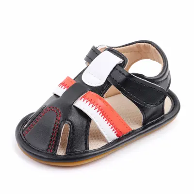 Sandalute negre pentru baietei MBd2400-1-p29