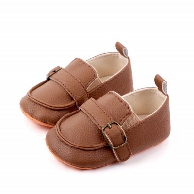 Pantofiori eleganti maro pentru baietei LId2373-1-p8