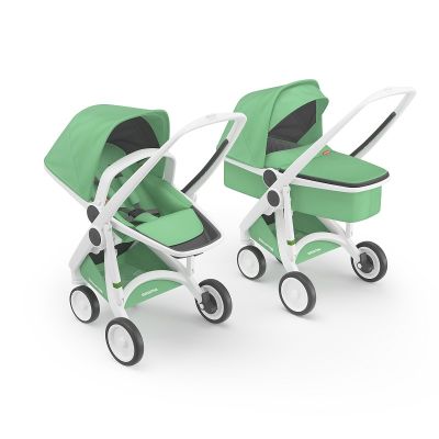 Carucior 2 In 1, Greentom, 100% Ecologic, White Mint KRTABCDWHITEMINT