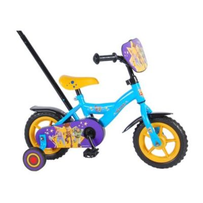 Bicicleta pentru baieti Volare Toy Story 4 91007 10 inch cu roti ajutatoare si maner control parinte - SOLVOL91007