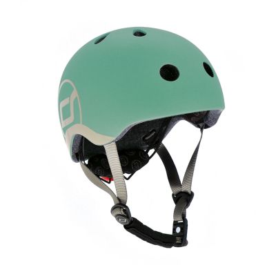 Casca De Protectie Pentru Copii, Sistem De Reglare Magnetic Cu Led, Xxs-s, 45-51 Cm, 1 An+, Forest, Scoot  Ride Pjb96361