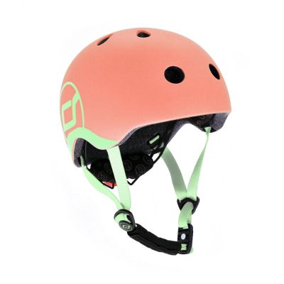 Casca De Protectie Pentru Copii, Sistem De Reglare Magnetic Cu Led, Xxs-s, 45-51 Cm, 1 An+, Peach, Scoot  Ride Pjb96389