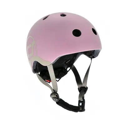 Casca De Protectie Pentru Copii, Sistem De Reglare Magnetic Cu Led, Xxs-s, 45-51 Cm, 1 An+, Rose, Scoot  Ride Pjb96323