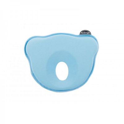 Suport special pentru cap plagioencefalie bebelus BO Jungle sub forma de pernuta bleu - SOLBJB800330