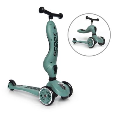 Trotineta Copii Cu Sezut, Transformabila 2in1, Highwaykick 1 Forest, 1-5 Ani, Pana La 50 Kg, Scoot  Ride Pjb96269