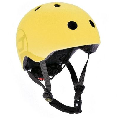 Casca De Protectie Pentru Copii Cu Finisaj Mat, Sistem De Reglare Magnetic, Include Lumina De Siguranta Led Si Captuseala Moale Din Fleece Pentru Protectie Suplimentara, S-m, 51-55 Cm, 3 Ani+,  Lemon Pjb96364