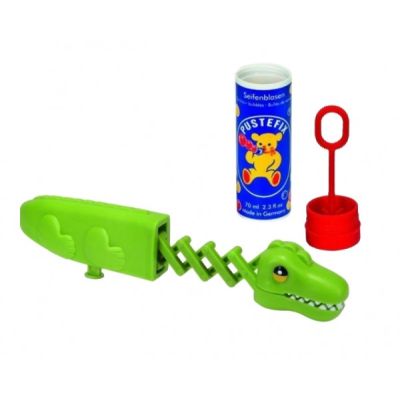 Set baloane de sapun Pustefix cu jucarie crocodil cu brat retractabil pentru a prinde baloanele de sapun 70 ml - SOLPUS869-475