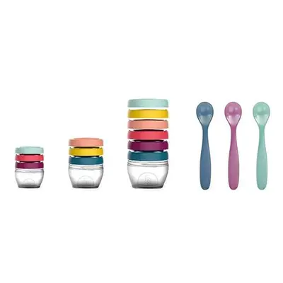 Babymoov –Multi set pentru diversificare: 3 seturi recipiente + un set linguri BBBA004310