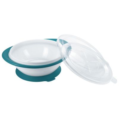 Bol Nuk cu 2 capace si ventuza Bleu ERFMAR-N2761
