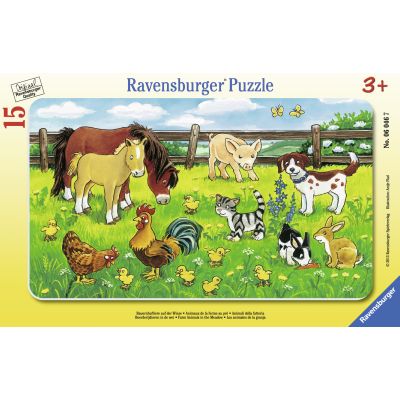 PUZZLE ANIMALE PE PAJISTE, 15 PIESE - ARTRVSPC06046