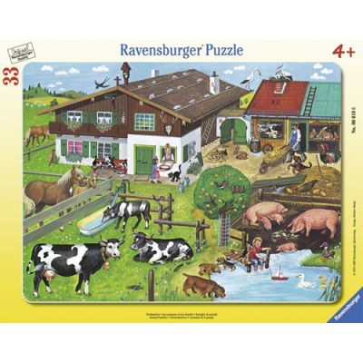 PUZZLE FAMILII DE ANIMALE, 33 PIESE - ARTRVSPC06618