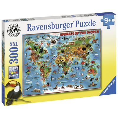 PUZZLE HARTA ANIMALELOR, 300 PIESE - ARTRVSPC13257